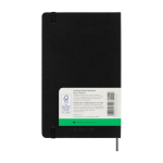 Agenda settimanale senza data per iniziare quando vuoi Moleskine color nero terza vista posteriore