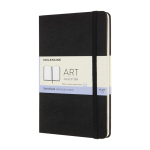 Album da disegno medio con tasca interna e nastro Moleskine color nero
