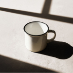 Tazza in ceramica stile vintage ideale per sublimazione da 250 ml color nero seconda vista