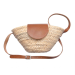 Borsa a cesta piccola in palma con manici lunghi, prodotto nell’UE color naturale prima vista