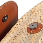 Borsa a cesta piccola in palma con manici lunghi, prodotto nell’UE color naturale seconda vista