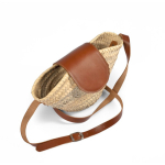 Borsa a cesta piccola in palma con manici lunghi, prodotto nell’UE color naturale