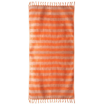 Pareo a righe in cotone riciclato ideale per la spiaggia 340 g/m² color rosso seconda vista