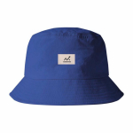 Cappello a secchiello in nylon e poliestere per esterni color blu quarta vista