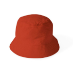 Cappello a secchiello in nylon e poliestere per esterni color rosso prima vista