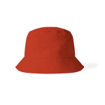 Cappello a secchiello in nylon e poliestere per esterni color rosso