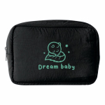 Necessaire in nylon e poliestere ad alta capacità 130 g/m² color nero seconda vista