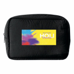 Necessaire in nylon e poliestere ad alta capacità 130 g/m² color nero terza vista