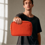Necessaire in nylon e poliestere ad alta capacità 130 g/m² color rosso seconda vista