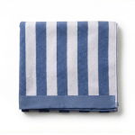 Asciugamano ideale per la spiaggia in cotone assorbente da 420 g/m² e 80x160 cm color blu prima vista