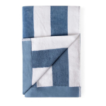 Asciugamano ideale per la spiaggia in cotone assorbente da 420 g/m² e 80x160 cm color blu seconda vista