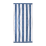 Asciugamano ideale per la spiaggia in cotone assorbente da 420 g/m² e 80x160 cm color blu terza vista