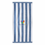 Asciugamano ideale per la spiaggia in cotone assorbente da 420 g/m² e 80x160 cm color blu quinta vista