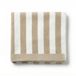 Asciugamano ideale per la spiaggia in cotone assorbente da 420 g/m² e 80x160 cm color beige prima vista