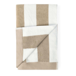 Asciugamano ideale per la spiaggia in cotone assorbente da 420 g/m² e 80x160 cm color beige seconda vista