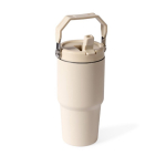 Borraccia termica antigoccia in acciaio inox riciclato 600 ml color beige terza vista