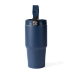 Borraccia termica antigoccia in acciaio inox riciclato 600 ml color blu mare prima vista