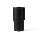 Bicchiere termico in acciaio inox antigoccia con manico 600 ml color nero terza vista