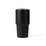 Bicchiere termico in acciaio inox antigoccia con manico 600 ml color nero quarta vista