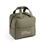 Borsa frigo termica con manici corti per un trasporto facile color verde prima vista