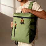 Zaino frigo con scomparti e similpelle da personalizzare color verde sesta vista