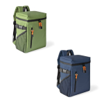 Zaino frigo con scomparti e similpelle da personalizzare color verde vista dettaglio