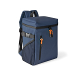 Zaino frigo con scomparti e similpelle da personalizzare color blu mare prima vista