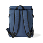 Zaino frigo con scomparti e similpelle da personalizzare color blu mare quarta vista