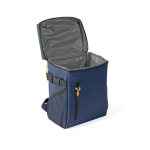 Zaino frigo con scomparti e similpelle da personalizzare color blu mare quinta vista