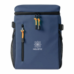 Zaino frigo con scomparti e similpelle da personalizzare color blu mare sesta vista