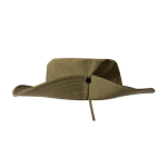 Cappello da avventura regolabile stile safari in nylon e poliestere color verde terza vista