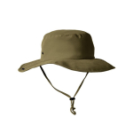 Cappello da avventura regolabile stile safari in nylon e poliestere color verde