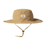 Cappello da avventura regolabile stile safari in nylon e poliestere color camel vista dettaglio