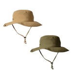 Cappello da avventura regolabile stile safari in nylon e poliestere color camel vista dettaglio 3