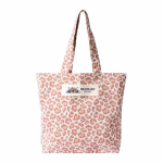 Borsa in cotone riciclato con design animalier 200 g/m² color rosa quinta vista