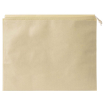 Borsa a cestino media in carta con manici lunghi da personalizzare color marrone terza vista