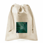 Borsa a cestino media in carta con manici lunghi da personalizzare color marrone quarta vista