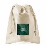 Borsa a cesta grande con manici lunghi da personalizzare 280 g/m² color naturale terza vista