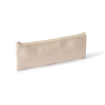 Astuccio in cotone riciclato con elastico per taccuino color naturale prima vista