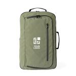 Zaino per portatile con scomparti multipli 16'' color verde vista area di stampa