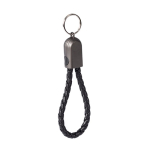 Cavo portachiavi di ricarica rapida con ingresso tipo C, USB-C color nero seconda vista