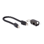 Cavo portachiavi di ricarica rapida con ingresso tipo C, USB-C color nero quarta vista