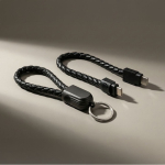 Cavo portachiavi di ricarica rapida con ingresso tipo C, USB-C color nero sesta vista