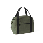 Borsa in poliestere ideale per viaggi o sport con fascia per trolley color verde seconda vista