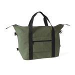 Borsa in poliestere ideale per viaggi o sport con fascia per trolley color verde terza vista