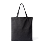 Borsa in poliestere con manici lunghi e capacità di carico di 12L color nero