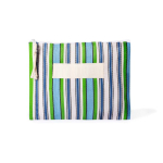 Astuccio personalizzabile in polipropilene a righe 200 g/m² color verde