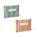 Astuccio personalizzabile in polipropilene a righe 200 g/m² color rosa seconda vista