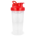 Shaker in plastica antigoccia con inserto di miscelazione 700 ml color rosso