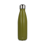 Borraccia termica in acciaio inox riciclato antigoccia 500 ml color verde oliva